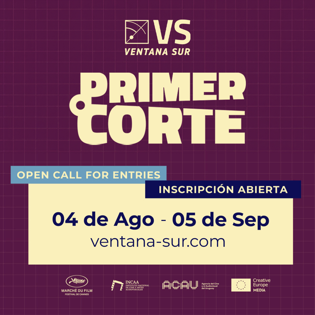 PRIMER CORTE – CHAMADAS ABERTAS!
O Primer Corte, uma das principais seções do Ventana Sur, dedica-se a apoiar longas-metragens de ficção latino-americanos em pós-produção. Seis projetos serão selecionados para concorrer a prêmios e incentivos de pós-produção para concretizar sua conclusão e fomentar um alcance internacional.
Os filmes selecionados serão exibidos durante o mercado e disponibilizados por meio de Catch-up Screenings no Cinando, além de serem incluídos no catálogo Industry in Progress, maximizando sua visibilidade entre agentes de vendas, programadores de festivais e profissionais-chave do setor.
Além disso, projetos em fase de conclusão podem ser convidados para a seção Copia Final, uma vitrine privilegiada no Ventana Sur. Outros títulos promissores podem ser incluídos no FIP (Films in Progress), oferecendo visibilidade por meio do Cinando, da videoteca e do catálogo.
📅 Inscreva-se até 05/09 no site do Ventana Sur e participe de uma das plataformas mais estratégicas para filmes em finalização na América Latina.