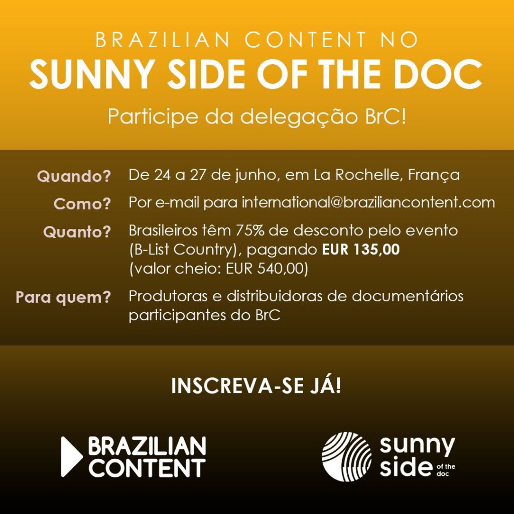 Participe da delegação do Brazilian Content no Sunny Side of the Doc!