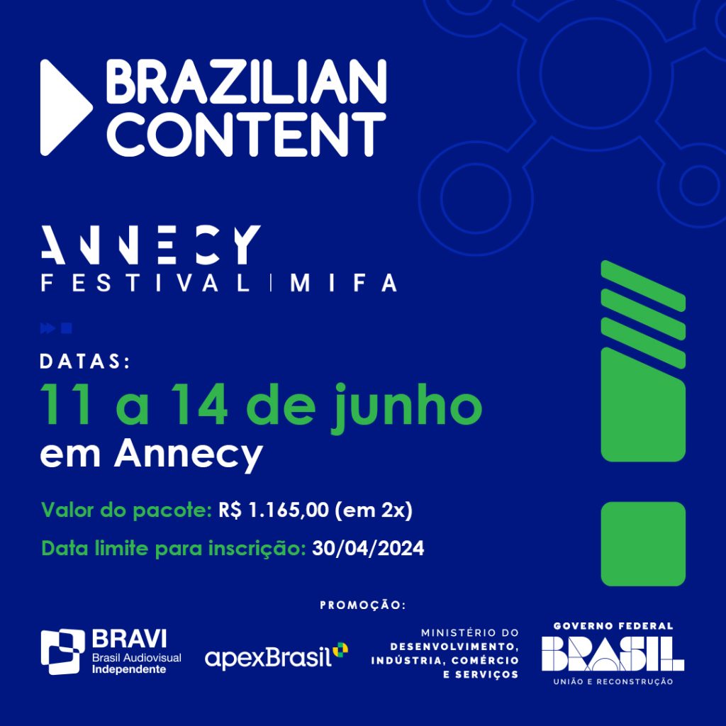 Annecy MIFA | Inscrições abertas para a delegação do Brazilian Content