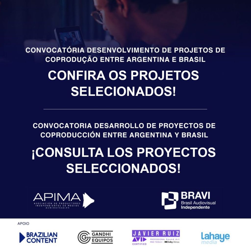 Confira os resultados da Convocatória ‘Desenvolvimento de Projetos de Coprodução entre Argentina e Brasil’